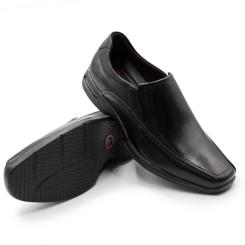MASCULINO SAPATO SOCIAL SEM CADARCO DEMOCRATA AIR SPOT  448027 003 PRETO