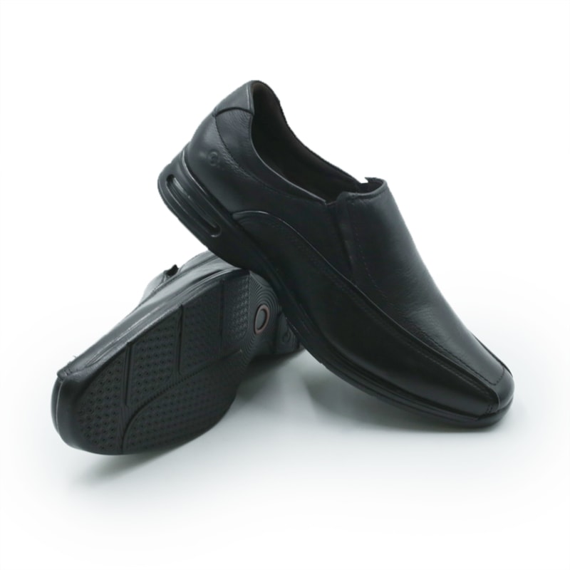 MASCULINO SAPATO SOCIAL SEM CADARCO DEMOCRATA AIR SPOT  448027 003 PRETO