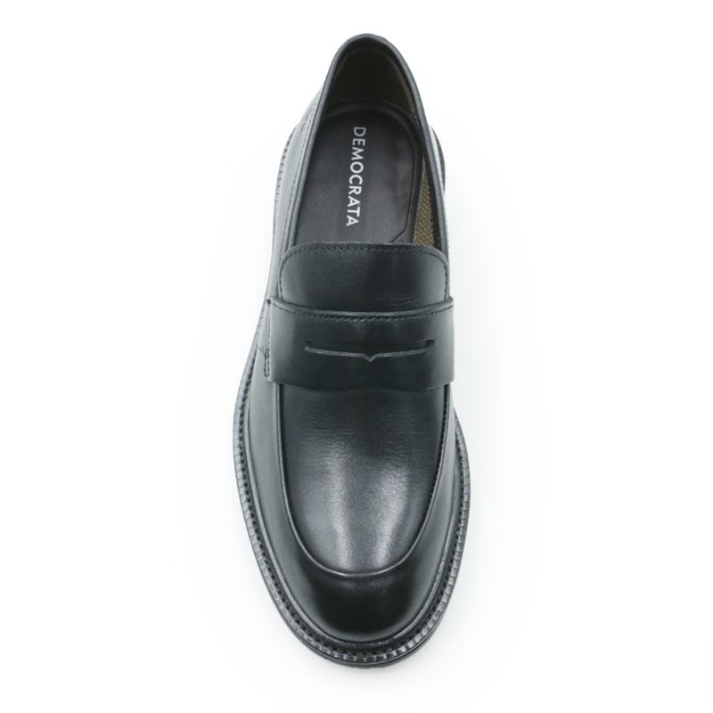 MASCULINO SAPATO SOCIAL SEM CADARCO DEMOCRATA DOHA  597102 001 PRETO