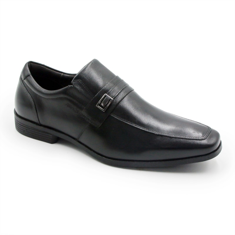MASCULINO SAPATO SOCIAL SEM CADARCO FERRACINI 4462 281 G ALPINA PRETO