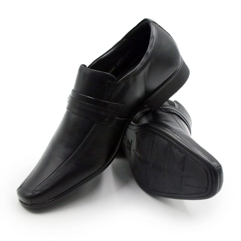 MASCULINO SAPATO SOCIAL SEM CADARCO JOTA PE 45022 SOFT PRETO