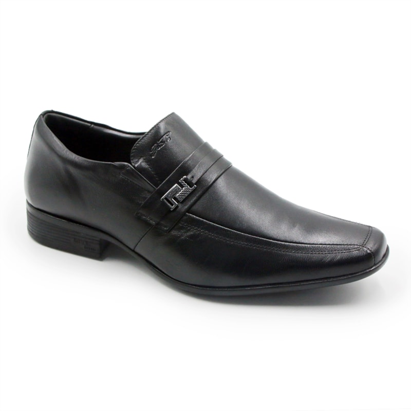 MASCULINO SAPATO SOCIAL SEM CADARCO JOTA PE 45022 SOFT PRETO