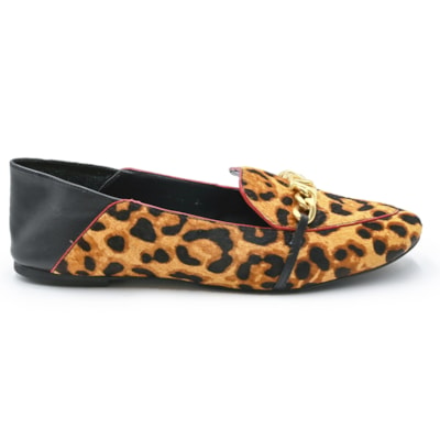 Mocassim Dumond Feminino Leopardo/Preto - 237755