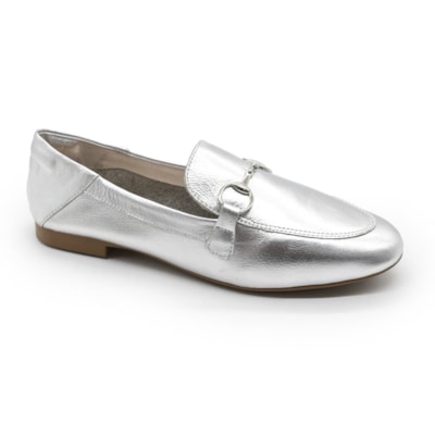 Mocassim Ferrette Feminino Prata - 281486