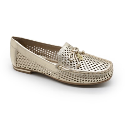 Mocassim Luz Da Lua Feminino Ouro - 281582