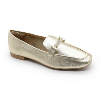 Mocassim Usafelx Feminino Ouro Light - 282412