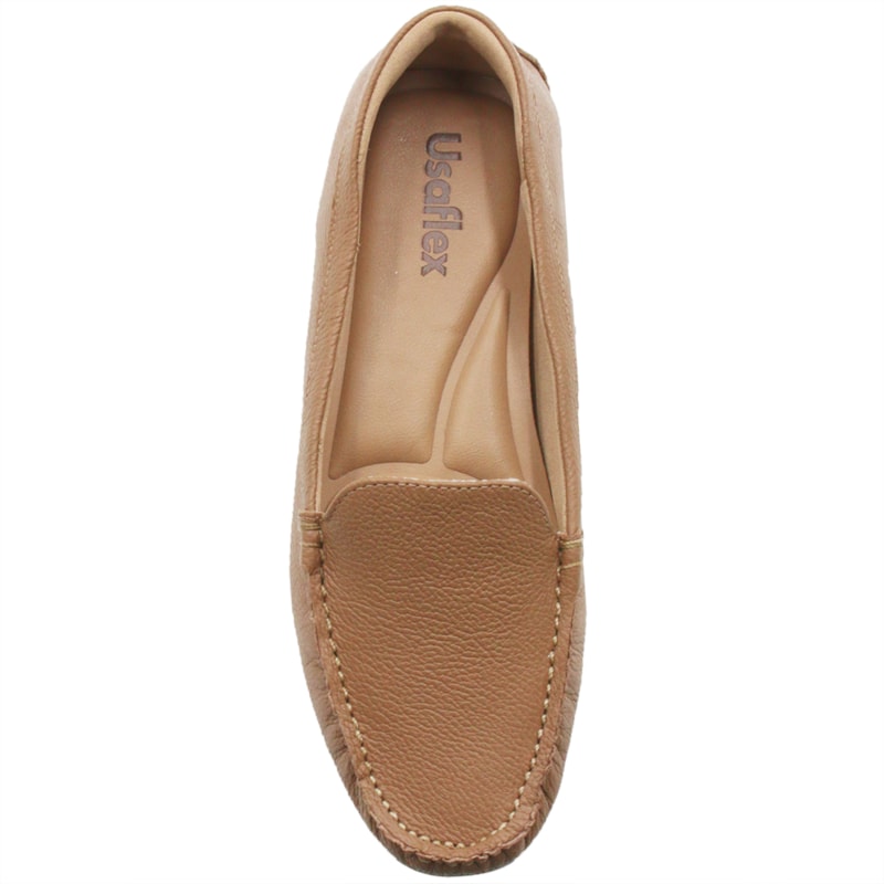 Mocassim Usaflex Feminino Camel 251856 Anita Shoes