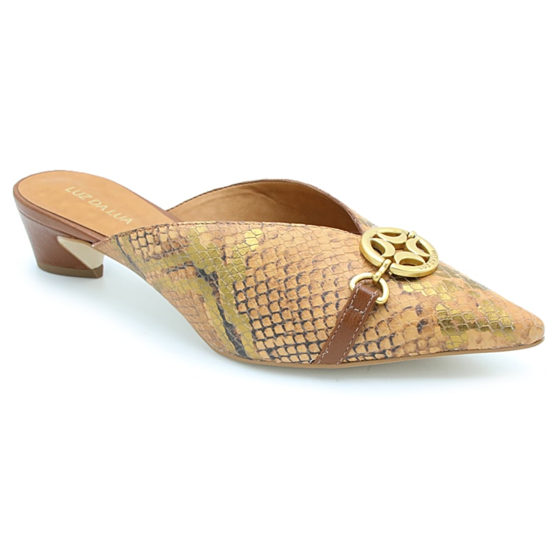 Mule Feminino Luz Da Lua Cobre/Ambar 228256 Anita Shoes