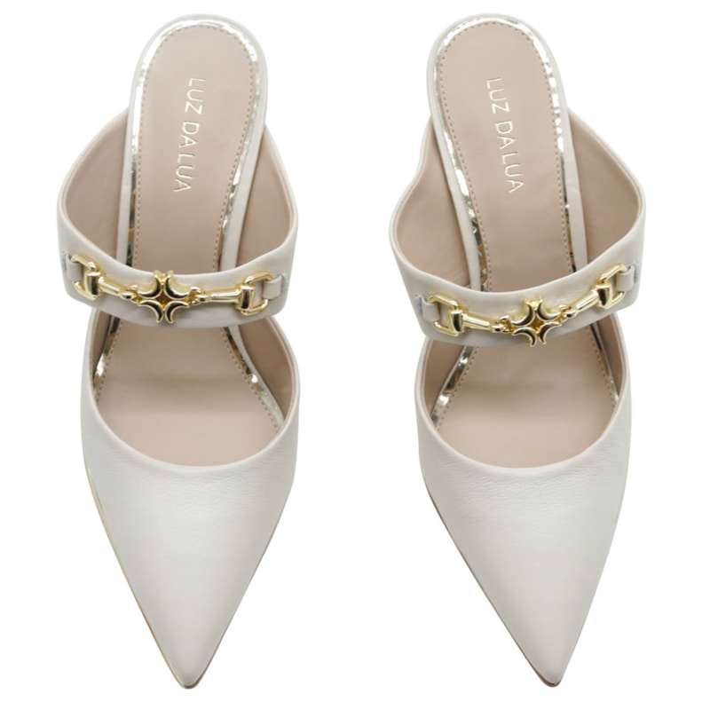 Mule Luz Da Lua Feminino Panna 281611 Anita Shoes