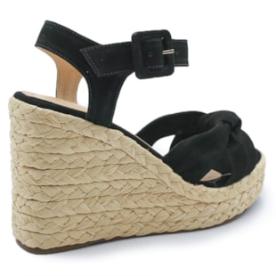 Plataforma Feminina Mezzo Punto Preto - 222665