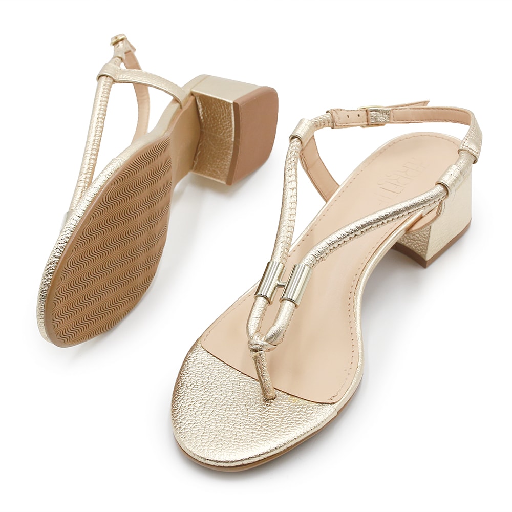 Sandalia Adn Ferrete Dourado - 223085 - Anita Shoes