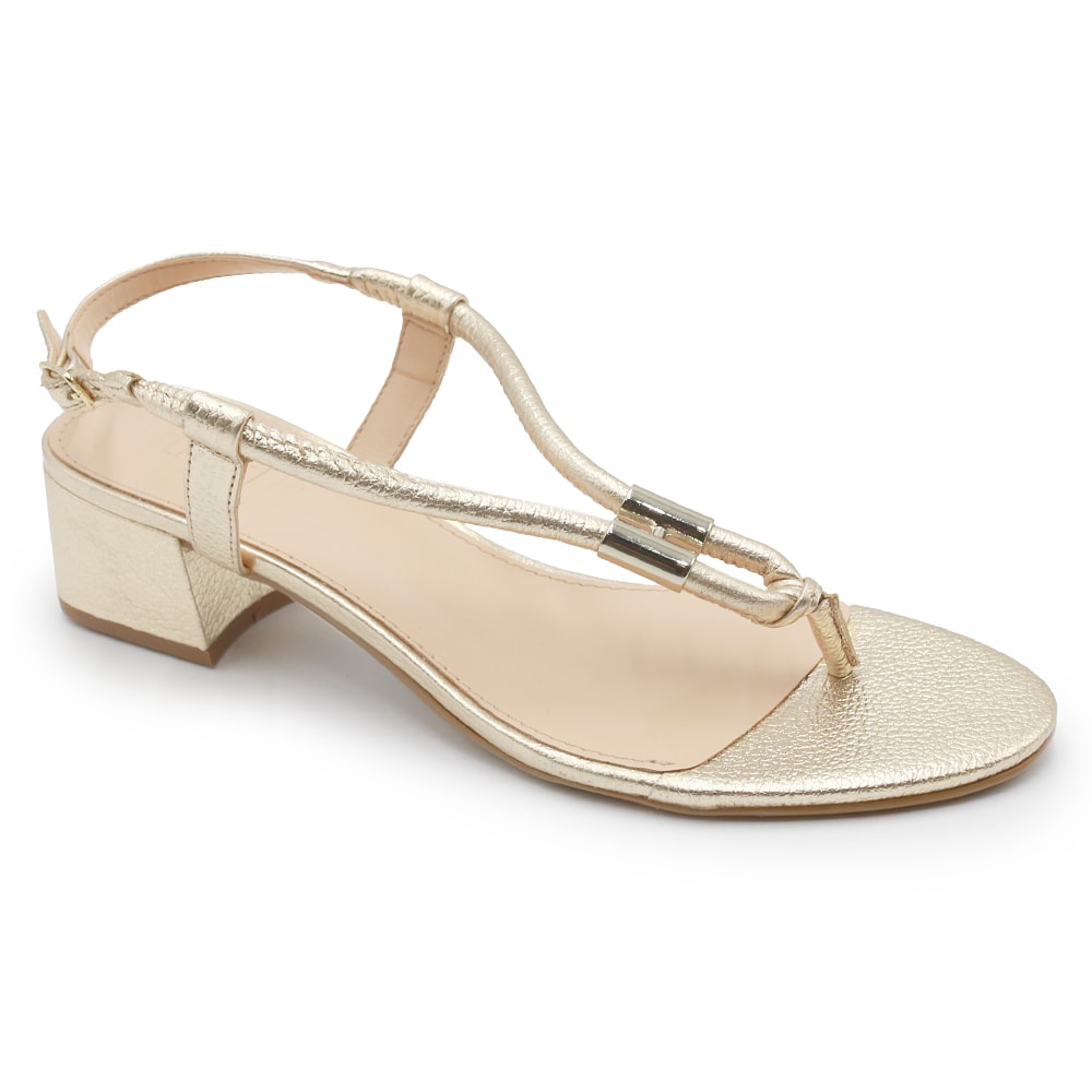 Sandalia Adn Ferrete Dourado - 223085 - Anita Shoes