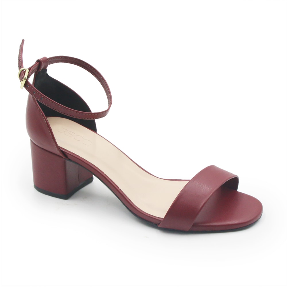 Sandalia Bsco Feminina Burgundy - 272816 - Anita Shoes