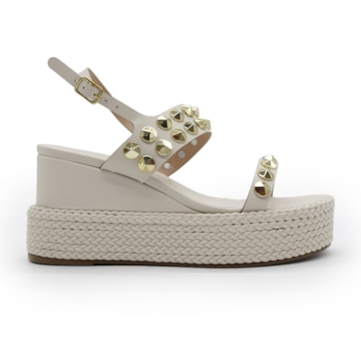 Sandalia Ferrette Feminina Off White - 282797