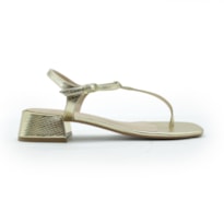 Sandalia Ferrette Feminina Ouro Light - 273173