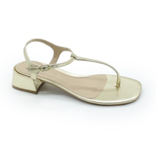 Sandalia Ferrette Feminina Ouro Light - 273173