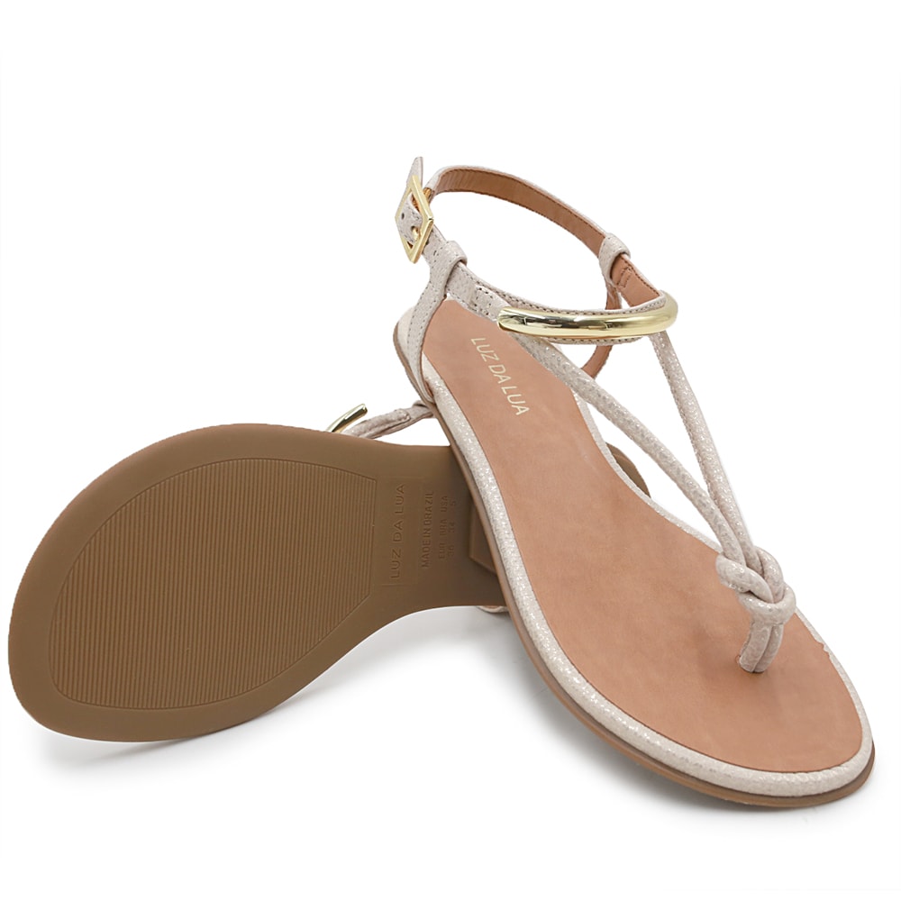 Sandália Feminina Salto Grosso Luz Da Lua Puffy S85301 Nude | Zariff
