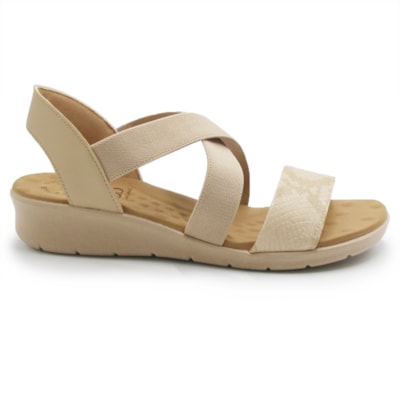 Sandalia Malu Feminina Nude/Bistro - 235914