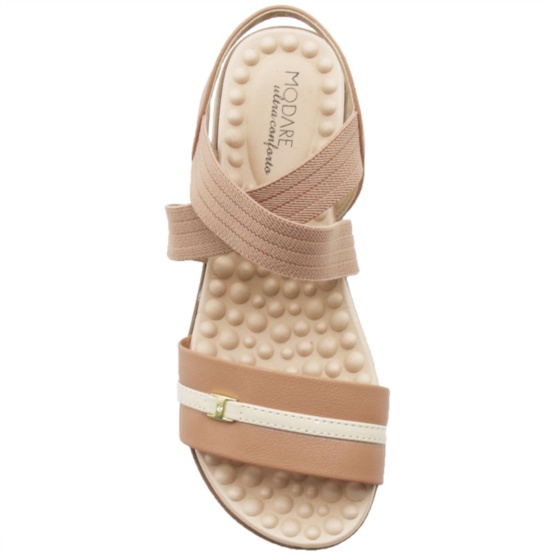 Sandalia Modare Feminina Nude/Creme - 240888