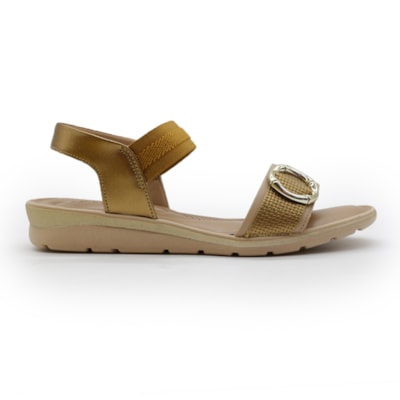 Sandalia Usaflex Feminina Bronze - 283520