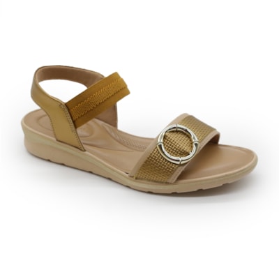 Sandalia Usaflex Feminina Bronze - 283520