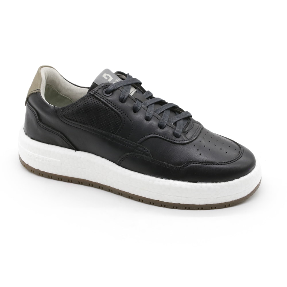 Sapatenis Democrata Drake Pulse Masculino Preto - 278512 - Anita Shoes