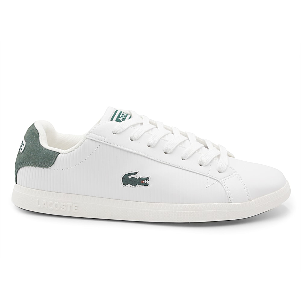 lacoste white and green shoes