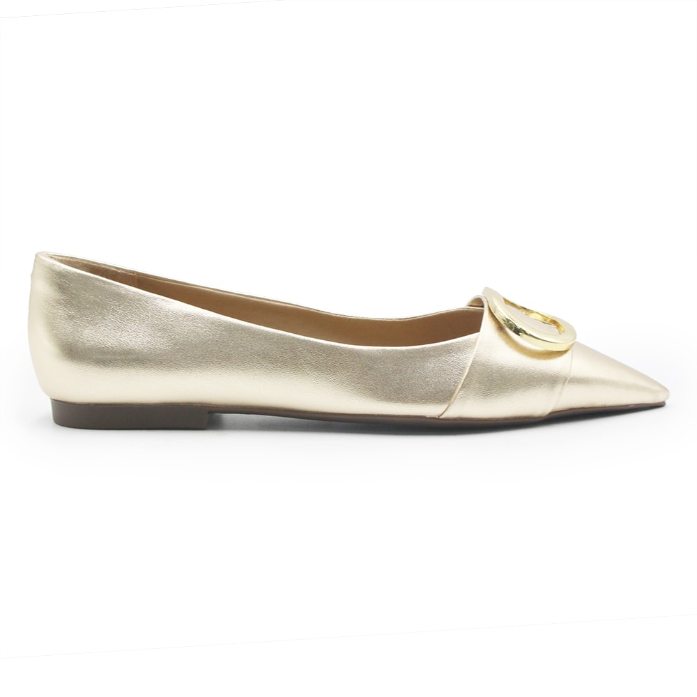 Sapatilha Ana Capri Feminina Ouro - 268718 - Anita Shoes
