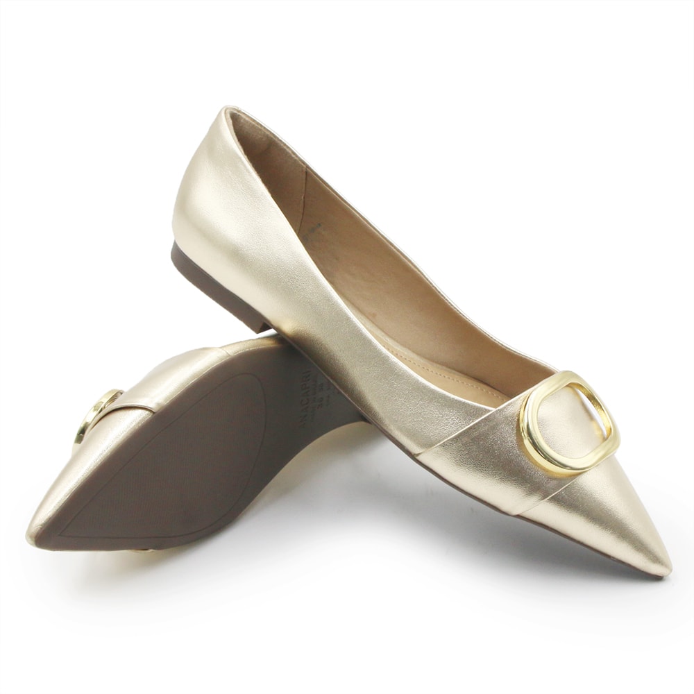 Sapatilha Ana Capri Feminina Ouro - 268718 - Anita Shoes