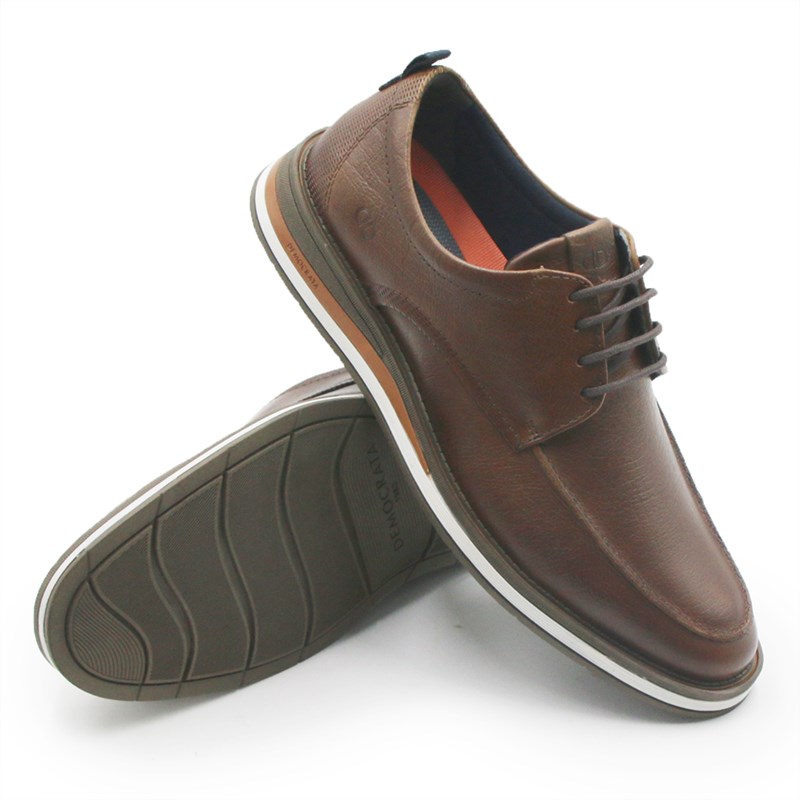 Sapato Democrata Type Masculino Conhaque - 269637