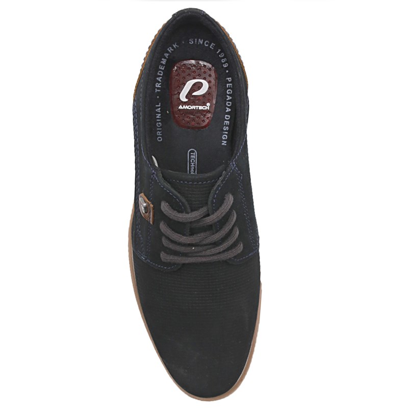 Sapato Pegada Masculino Navy/Conhaque - 246528