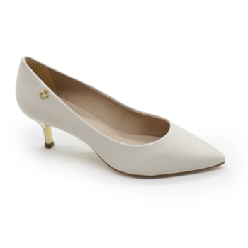 Scarpin Luz Da Lua Feminina Panna - 257330