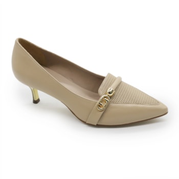 Scarpin Luz Da Lua Feminino Latte - 279660