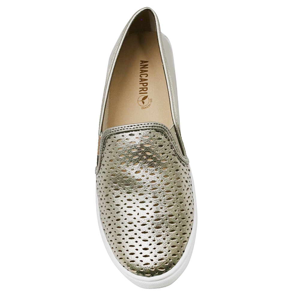 Tênis Slip On Gorgurão Prata Velha | Anacapri
