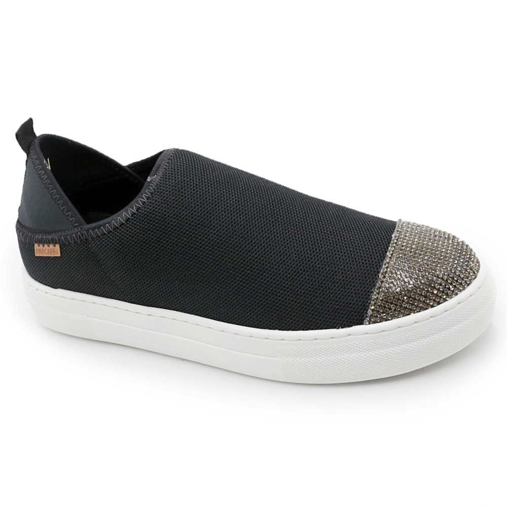 Compre Tênis Anacapri Slip On Sola Alta Knit Preto Anacapri Online