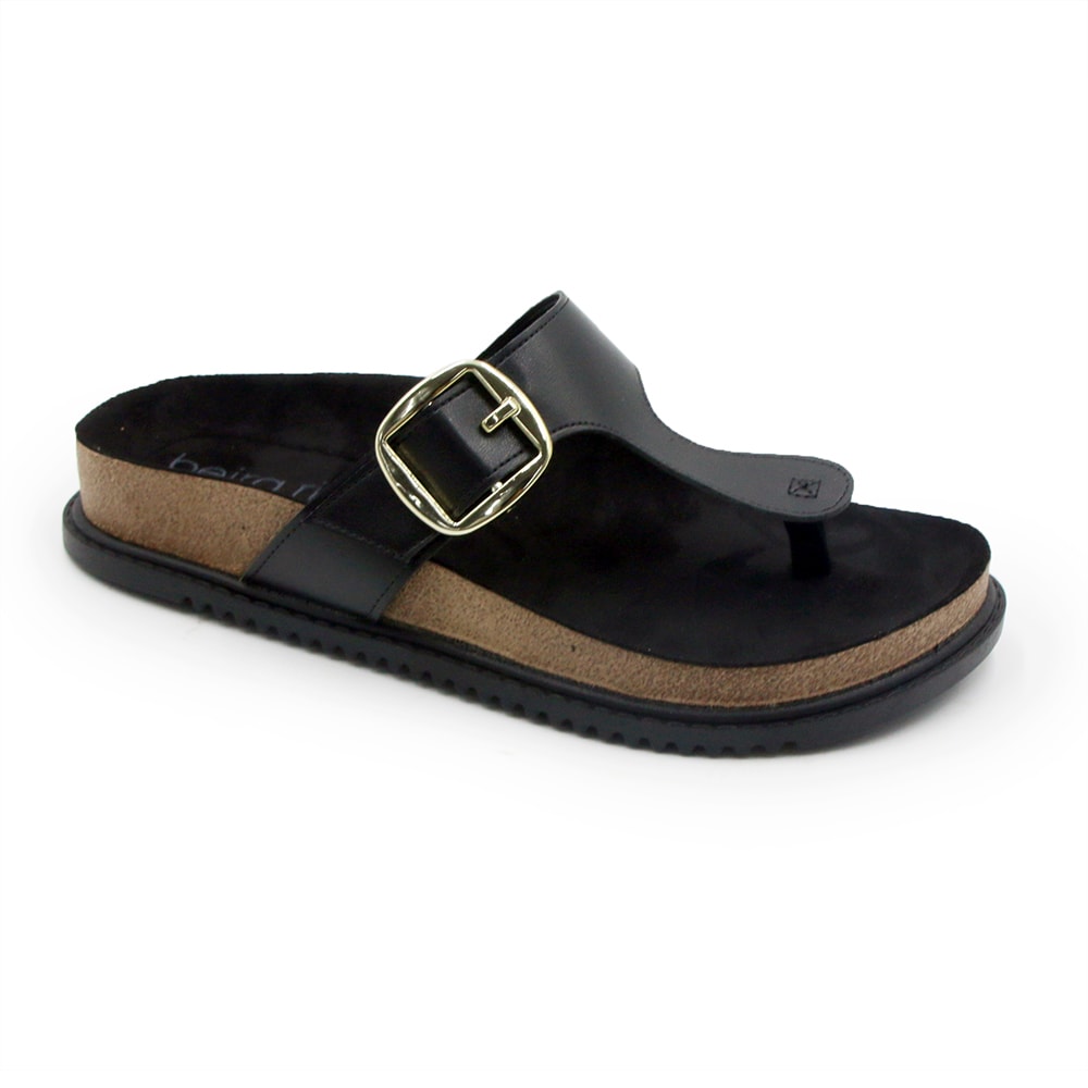 Tamanco Beira Rio Feminino Preto - 276828 - Anita Shoes