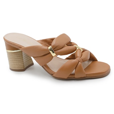 Tamanco Feminino Luz Da Lua Camel - 234023