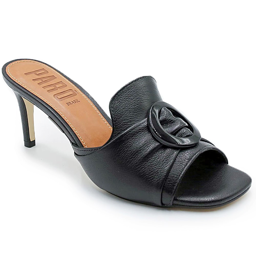 Tamanco Feminino Paro Preto - 229036 - Anita Shoes