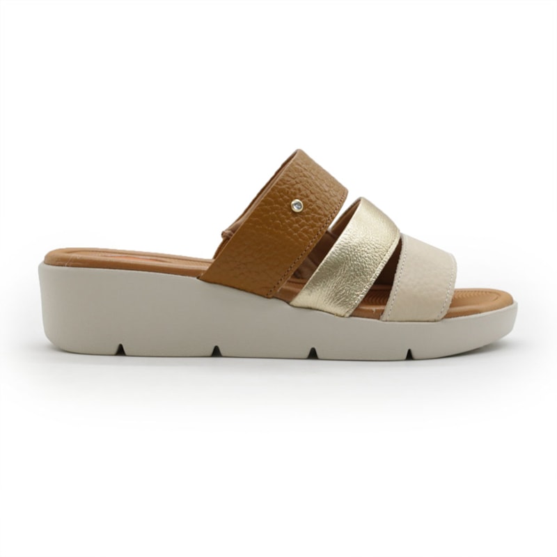 Tamanco Usaflex Feminino Tan - 280086