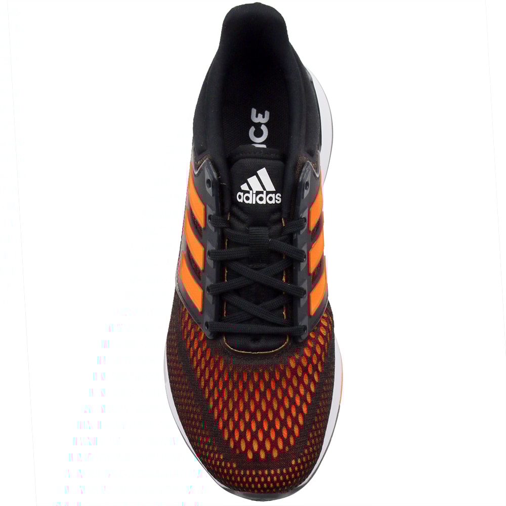 Tenis Adidas Eq21 Run Masculino Preto/Laranja - 254860 - Anita Shoes