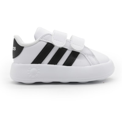 Tenis Adidas Grand Court Infantil Branco/Preto - 277208