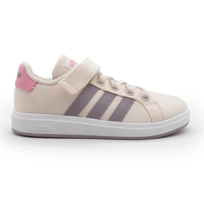 Tenis Adidas Grand Court Infantil Rosa/Claro - 282939