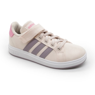 Tenis Adidas Grand Court Infantil Rosa/Claro - 282939