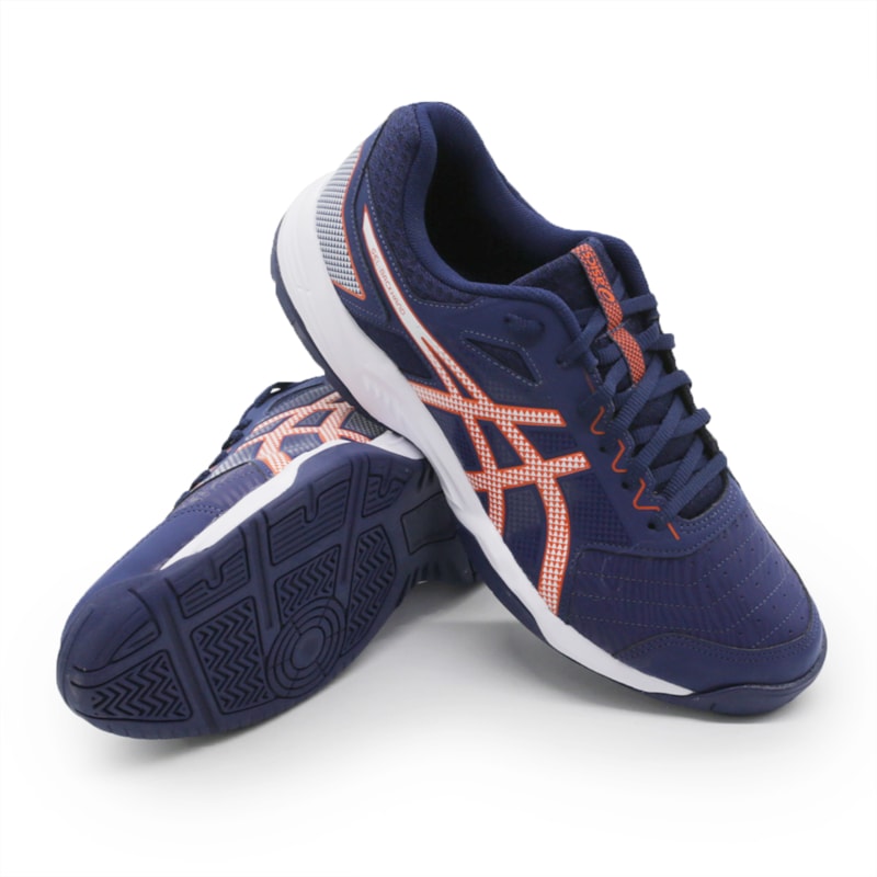 Tenis Asics Gel Backhand Masculino Azul/Laranja - 281243