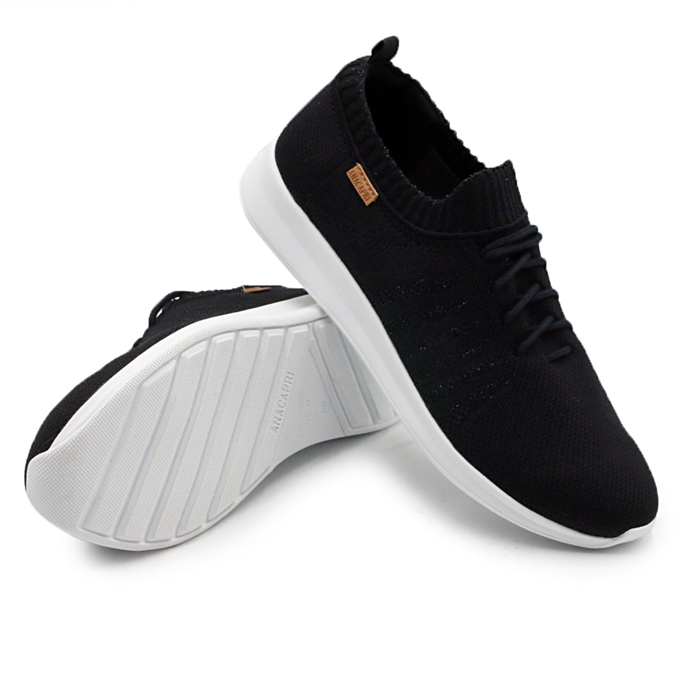 Tênis Casual Ana Capri Preto - 232238 - Anita Shoes
