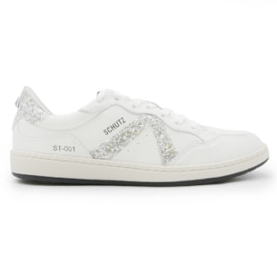 Tenis Casual Schutz White/Prata - 273953