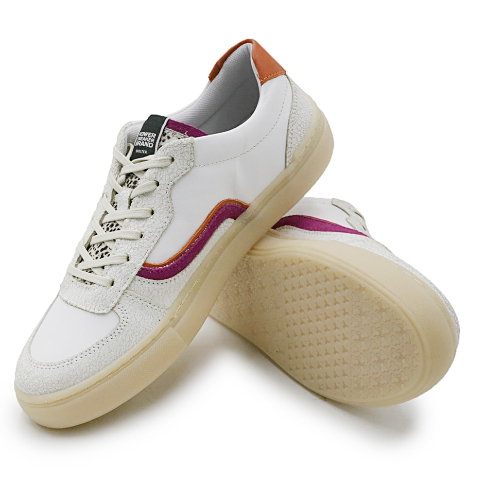 casual カンナ 30 Tenis Casual Shelter Feminino Branco - 274832 - Anita Shoes