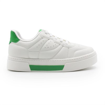 Tenis Dakota Feminino Branco/Verde - 255497