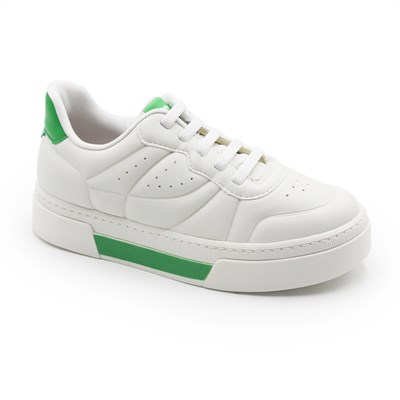 Tenis Dakota Feminino Branco/Verde - 255497
