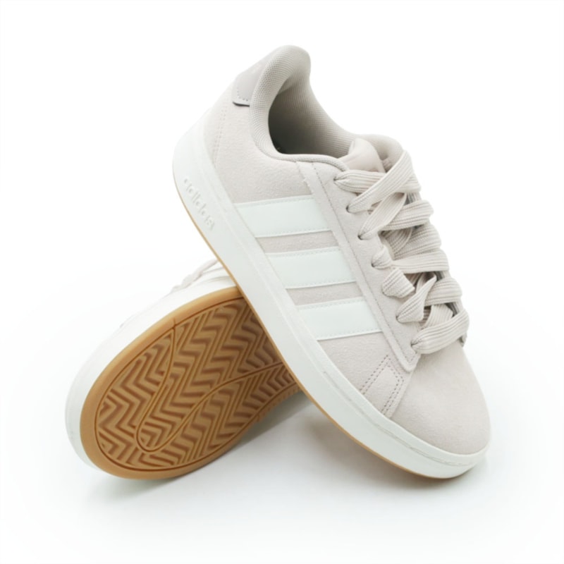 TENIS FEMININO CASUAL ADIDAS GRAND COUR  KJ7834 BEGE